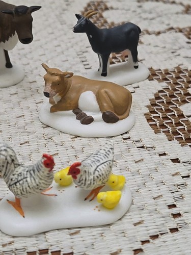 Department 56 Heritage Village Collection Farm Animals Lot of 9 #56588 - Picture 8 of 16