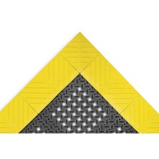 NOTRAX 620S3636BY Drainage Mat,Black wYlwBrdr,3 ft.x3 ft. 9GNH8