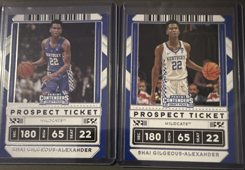 Panini 2018-19 Shai Gilgeous-Alexander Prospect Ticket Lot 2