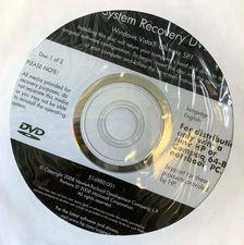 HP COMPAQ | SYSTEM RECOVERY DVD SET ✪NEW✪ 516980-001 VISTA ULTIMATE SP1 2 DISCS
