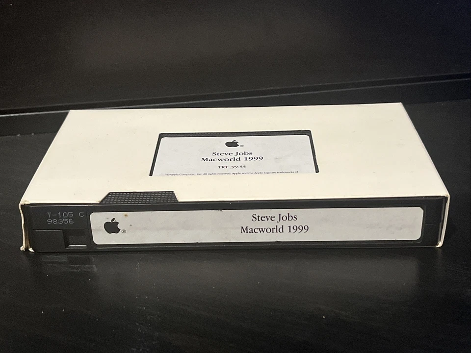 Steve Jobs Macworld 1999 Apple VHS TR-99:55 RARE 100% Collectible - Image 2 of 4