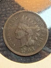 1903 1c Indian Head Liberty One Cent Penny Variety 3 Bronze Circulated VF