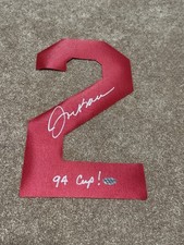 Joe Kocur Signed #2 Jersey Number Patch 12” w/ 94 Cup! Inscription Leaf