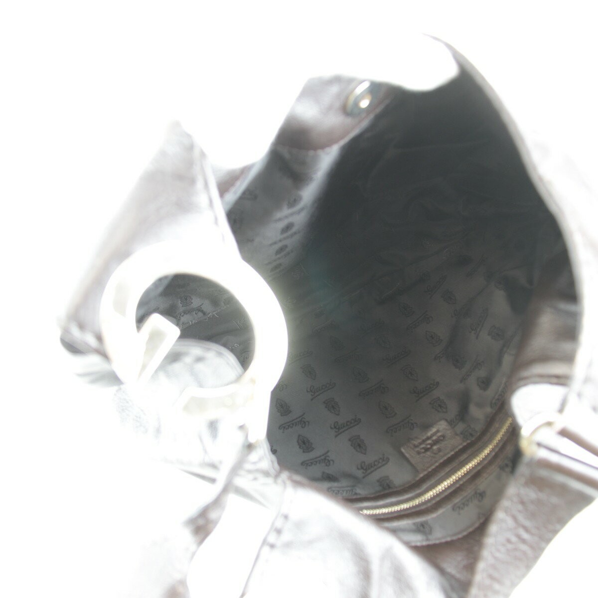 GUCCI 203503 486628 Leather Shoulder Bag Brown Authentic Preowned From Japan thumbnail 6