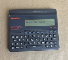Franklin Language Master LM-2200   Linguistics Technology   Merriam-Webster