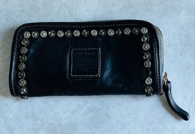 Damengeldbeutel von Campomaggi schwarz aus Rindsleder Gr.21 x 10 cm