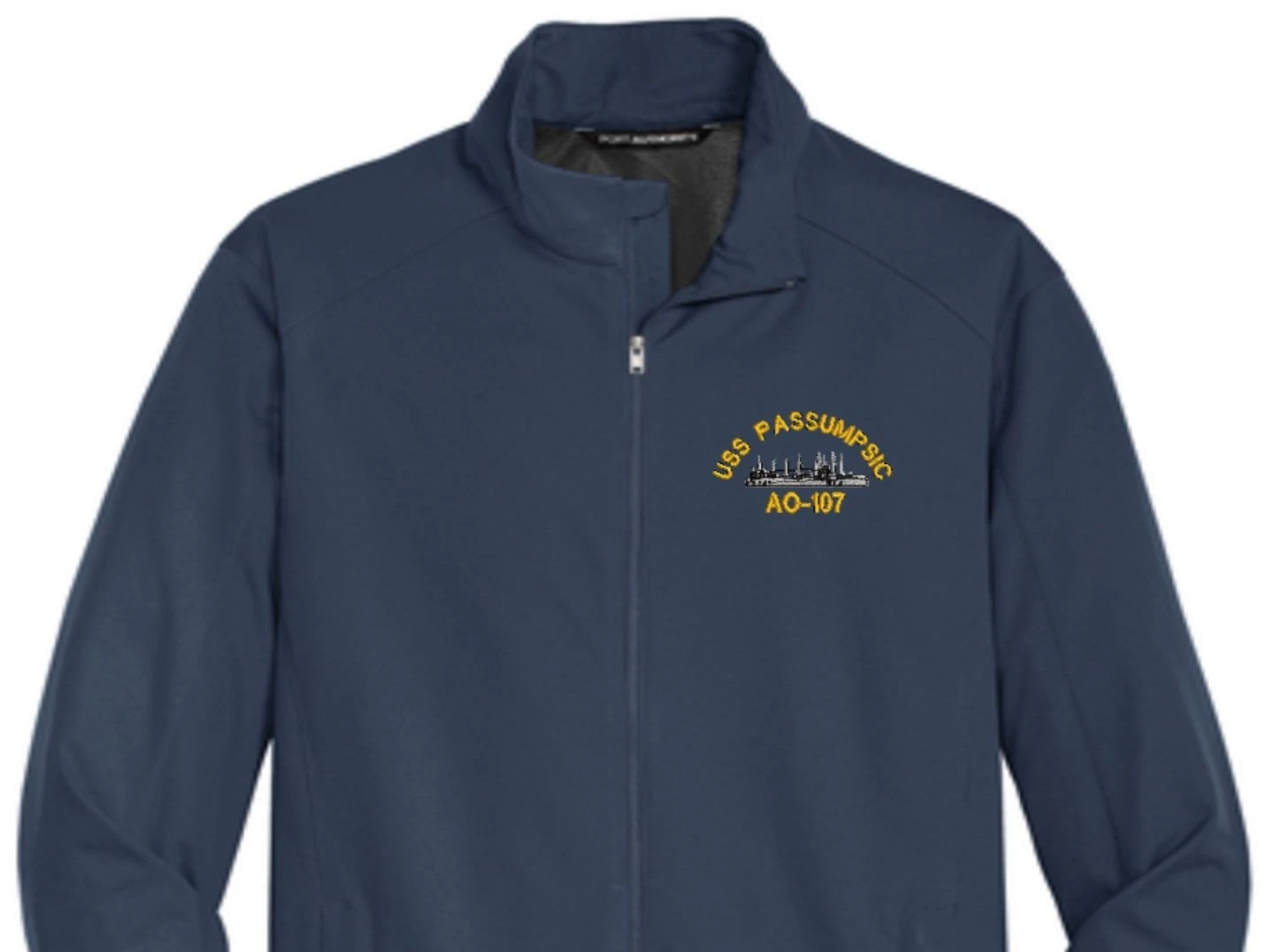 USS PASSUMPSIC AO-107 Soft Shell Jacket. New. U.S. Navy