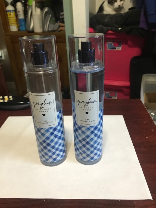 (2) Bath Body Works GINGHAM Fine Fragrance Mist 8 Oz Full Size