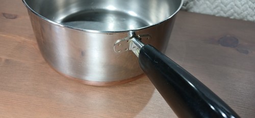VTG Revere Ware 91e 2 Qt Saucepan Copper Bottom Stainless Steel 1801 USA w/ Lid - Picture 6 of 17