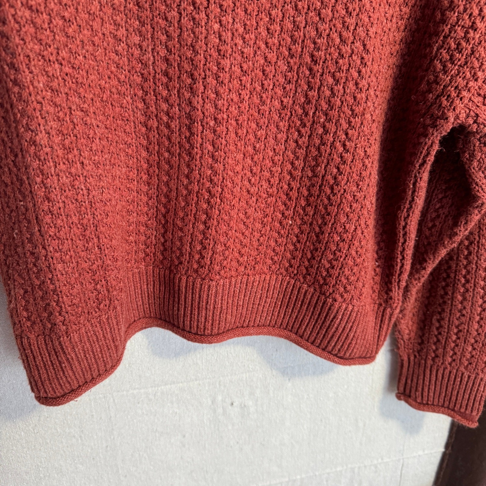 Universal Thread Sweater Size S Rust Red Knit Lon… - image 4