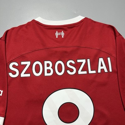 LIVERPOOL NIKE 2023/2024 SOCCER HOME JERSEY #8 SZOBOSZLAI SIZE “L