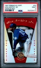 1997 PINNACLE CERTIFIED MIRROR RED #53 KEN GRIFFEY JR. PSA 9