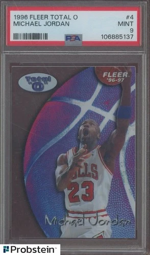 1996 Fleer Total O #4 Michael Jordan Chicago Bulls HOF PSA 9 MINT