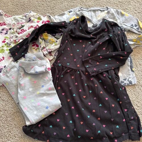 17 Piece LOT of Girls Size 4 & 5 Tops Bottoms Dresses Long Sleeves Winter Spring - Picture 3 of 21