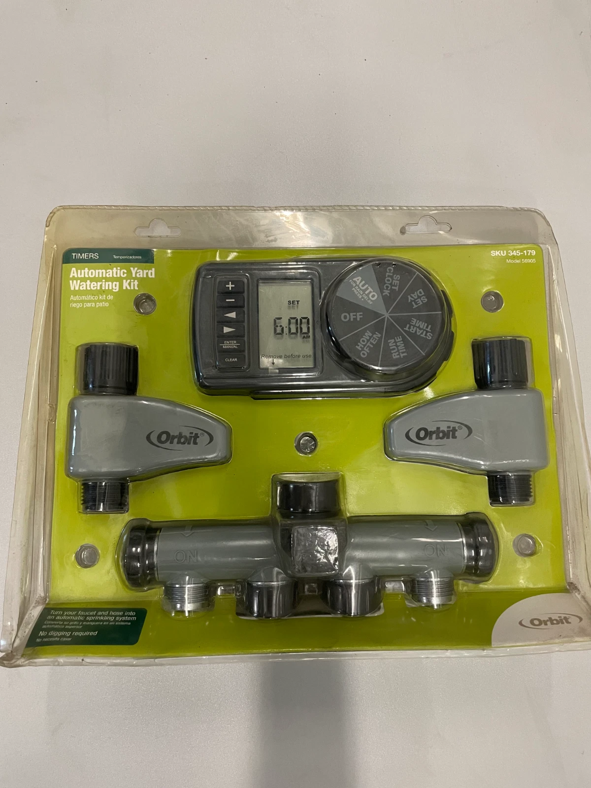 Orbit Automatic Yard Watering Kit 58569 4 Station Hose Timer New Open Box