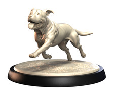 Staffordshire Bull Terrier - Pose 2  3dIPStudios Dogs 2  D D Miniature  32mm