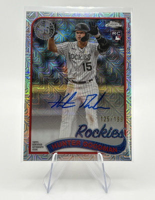 Topps 2024 Series 2 Hunter Goodman RC Auto 1989 BA Mojo /199 Rockies #T89CU-HG