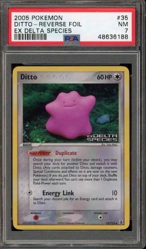 Pokemon Ditto EX Delta Species Reverse Holo Rare #35 PSA 7
