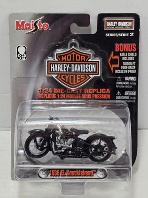 Maisto Diecast Harley-Davidson 1936 EL Knucklehead 1:24 Scale