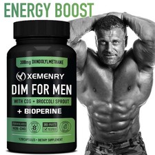 DIM FOR MEN 300mg - Male Hormonal Balance, Estrogen Metabolism, Muscle Health