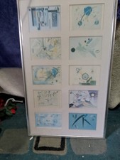 Nice Set Of Modern Framed Postcards.