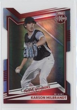 2022 Elite Extra Edition Prime Numbers B Die-Cut 85/128 Karson Milbrandt #85 w5b