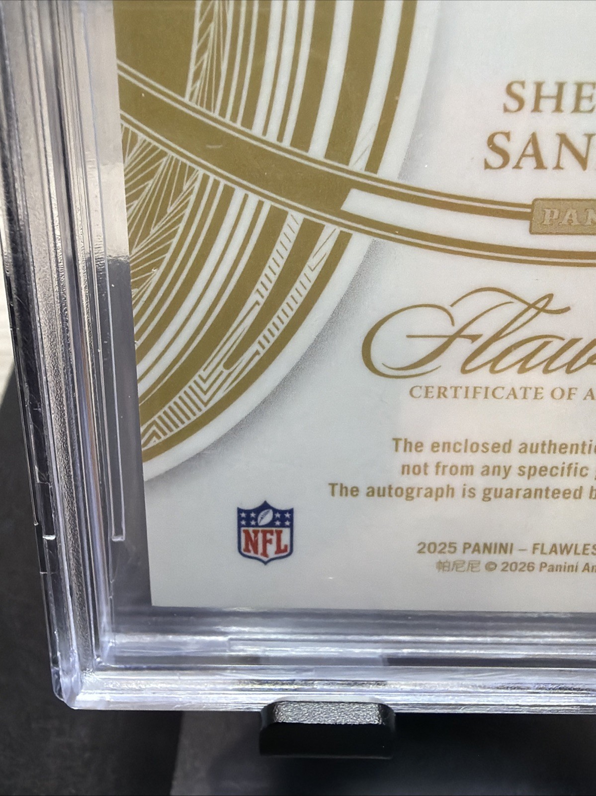 2025 Panini Flawless Shedeur Sanders Rookie Patch Auto /4 BGS 🔥🔥🔥 resubmit?￼ view 11