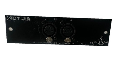 2-Port XLR Female Panel Mount Connector Plate for Pro Audio Rack Faceplate