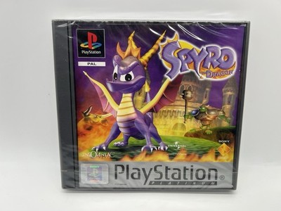 Spyro The Dragon Platinum Neu Factory Sealed Rare Black Case PS1 PlayStation 1