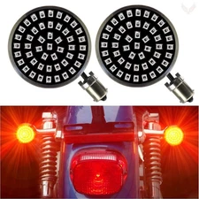 Eagle Lights Midnight Edition LED Premium Red Rear Turn Signals for Harley-David