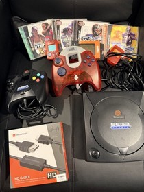 Sega Sports Dreamcast Black Console Games and Accessories Bundle Tested Working 