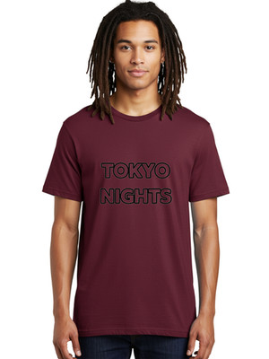 Tokyo-Nights-4 Mens Graphic Tee, 100% Cotton, Casual Summer Wear