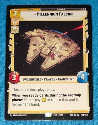 Star Wars Unlimited ENG - Spark of Rebellion - Millennium Falcon, Piece of Junk