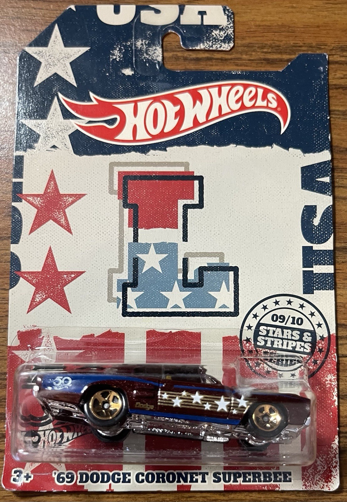 HOT WHEELS '69 Dodge Coronet Superbee Maroon 50th Stars & Stripes FKV86 2018