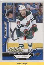 2018-19 Upper Deck Compendium Rookies Blue Louis Belpedio Louie #872 READ 1u6