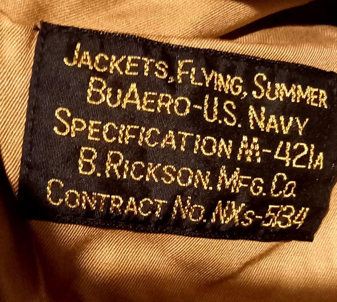 Buzz Rickson's M-421A Summer Flight Jacket Patch … - image 23