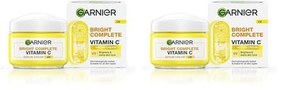 Garnier Vitamin C Serum UV Creme 45g 2er Pack Aufhellender Sonnenschutz