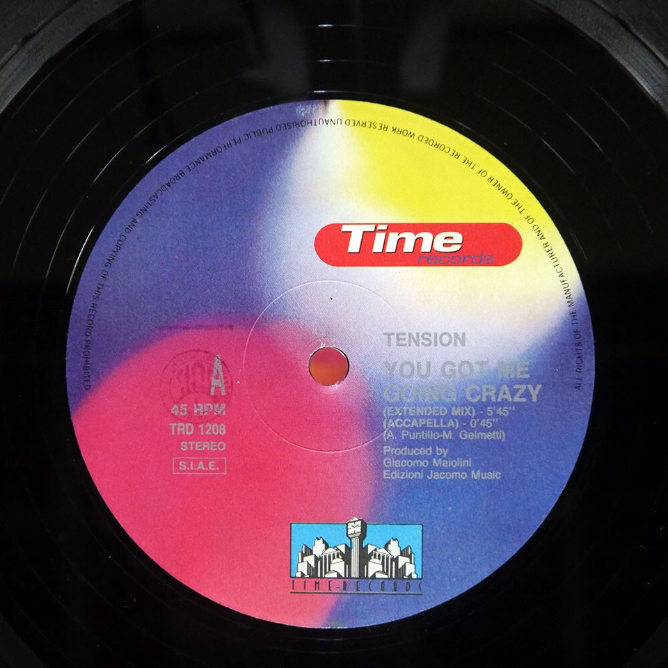 TENSION YOU GOT ME GOING CRAZY TIME TRD1208 ITALY VINYL 12 eBay