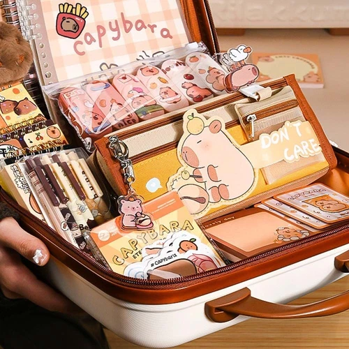 Pencil Case Capybara Stationery Set Back-to-school Gift Kit  for Students - Picture 10 of 21