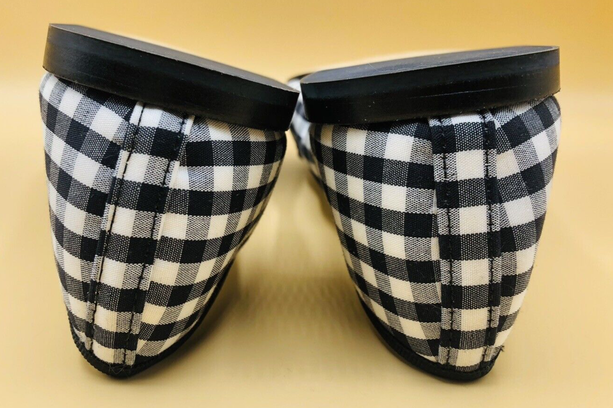 Repetto CENDRILLON BALLERINA Flats Black & White Plaid Repetto CENDRILLON BALLERINA Flats Black & White Plaid