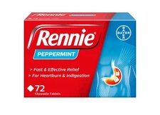 Rennie 72 Count Antacid Tablets for Heartburn Indigestion and Upset Stomach