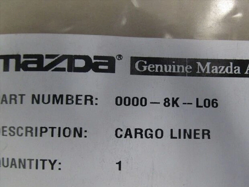 NUEVO OEM Mazda 2006-2010 Mazda5 bandeja de área de carga cubierta forro suave 0000-8K-L06 Foto 3 de 3