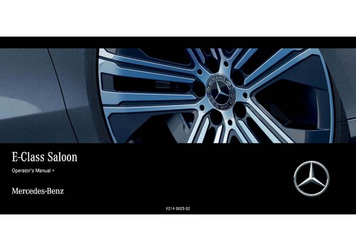 MERCEDES-BENZ E CLASS SALOON W211/W212/W213/W214 OWNERS MANUAL PRINTED FREE POS - Picture 13 of 13