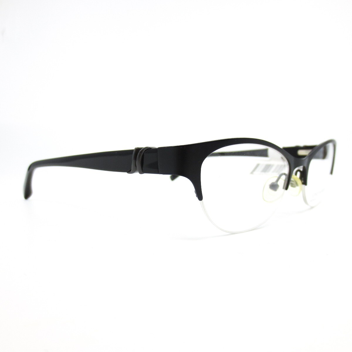 Jones New York J139 Black Metal Half Rim Eyeglasses Frame 49