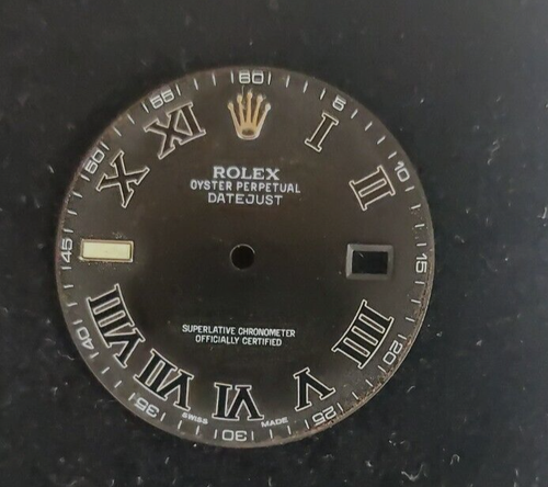 Rolex 116334 Datejust genuino, 41 mm carbón números romanos esfera, modelo (43) - Imagen 2 de 3