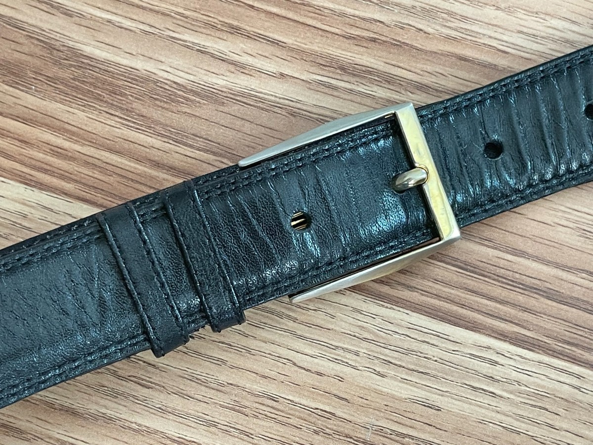 Genuine Cowhide Leather Adjustable Wrap Belt with Gold-Tone Buckle Cowhide Belts - Gold Metallic Hair On Hide — Farmericana Designs main image 3