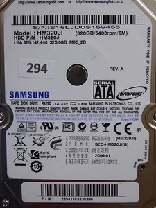 320GB Samsung HM320JI | 2009.01 | PCB: MANGO REV.03 #294