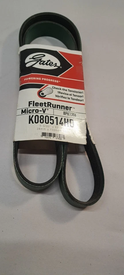 Cinturón Serpentine Gates K080514HD para Select 02-07 Hino Nuevo Flyer Orion Bus Modelos Foto 4 de 4