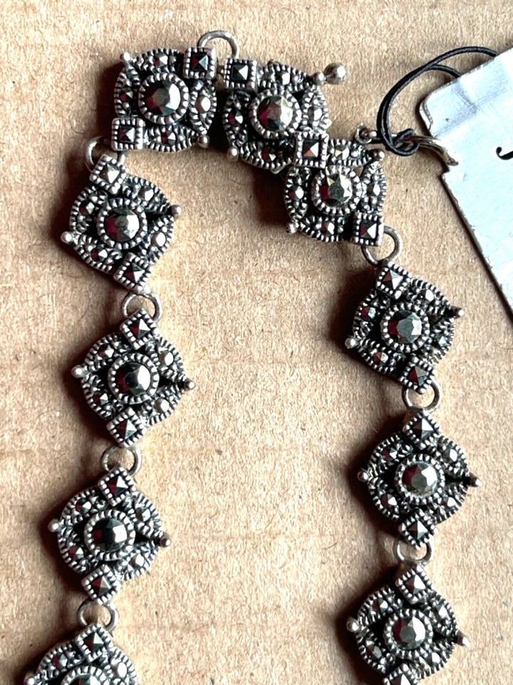 Collar de marcasita Judith Jack 16 pulgadas nuevo con etiquetas Foto 3 de 4