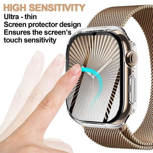 Case for Apple Watch Series 11 10 46/42mm Protective Cover Glass ScreenProtector - Picture 21 of 27